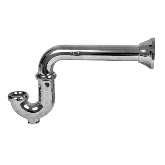 1-1/2 in. 17-Gauge Chrome-Plated Semi-Cast Brass Sink Drain P-Trap